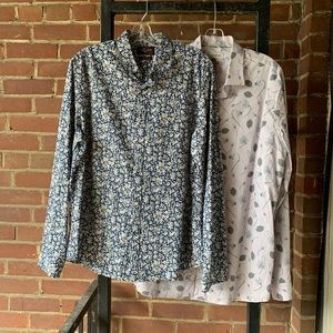 Two men’s button down shirts